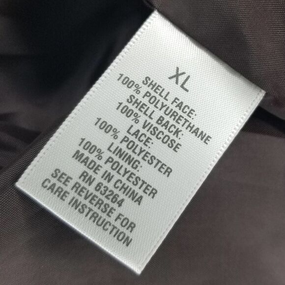 Dressbarn
Brown Faux Leather Ruffle Collar Jacket - Picture 4 of 9